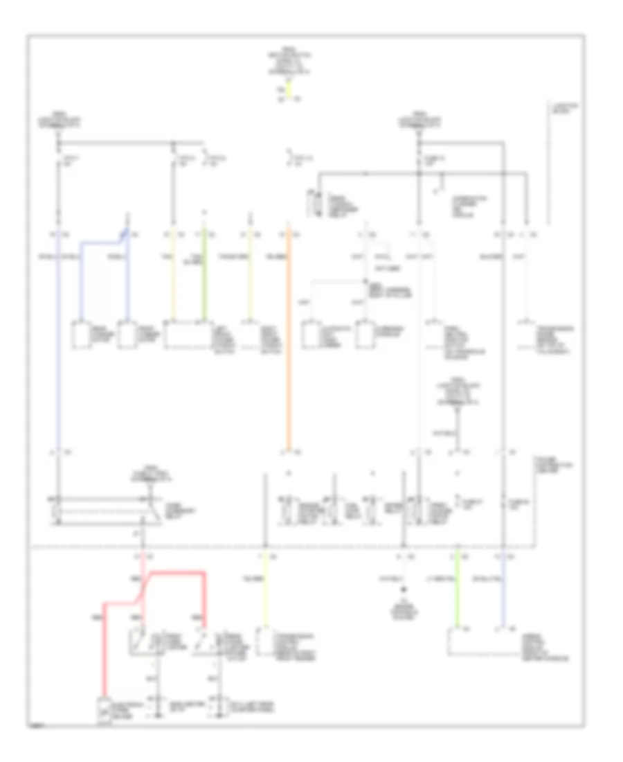 Power Distribution Wiring Diagram 4 of 4 for Chrysler Town  Country LX 1997