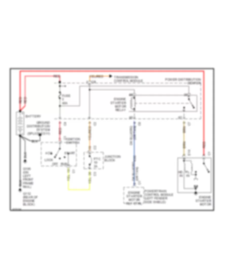 Starting Wiring Diagram for Chrysler Town  Country LX 1997