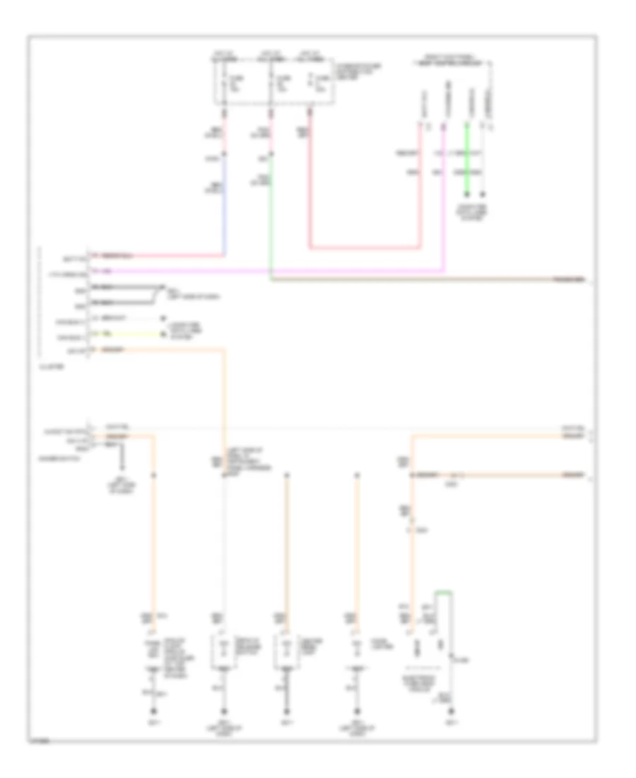 Instrument Illumination Wiring Diagram 1 of 2 for Chrysler 300 Limited 2012