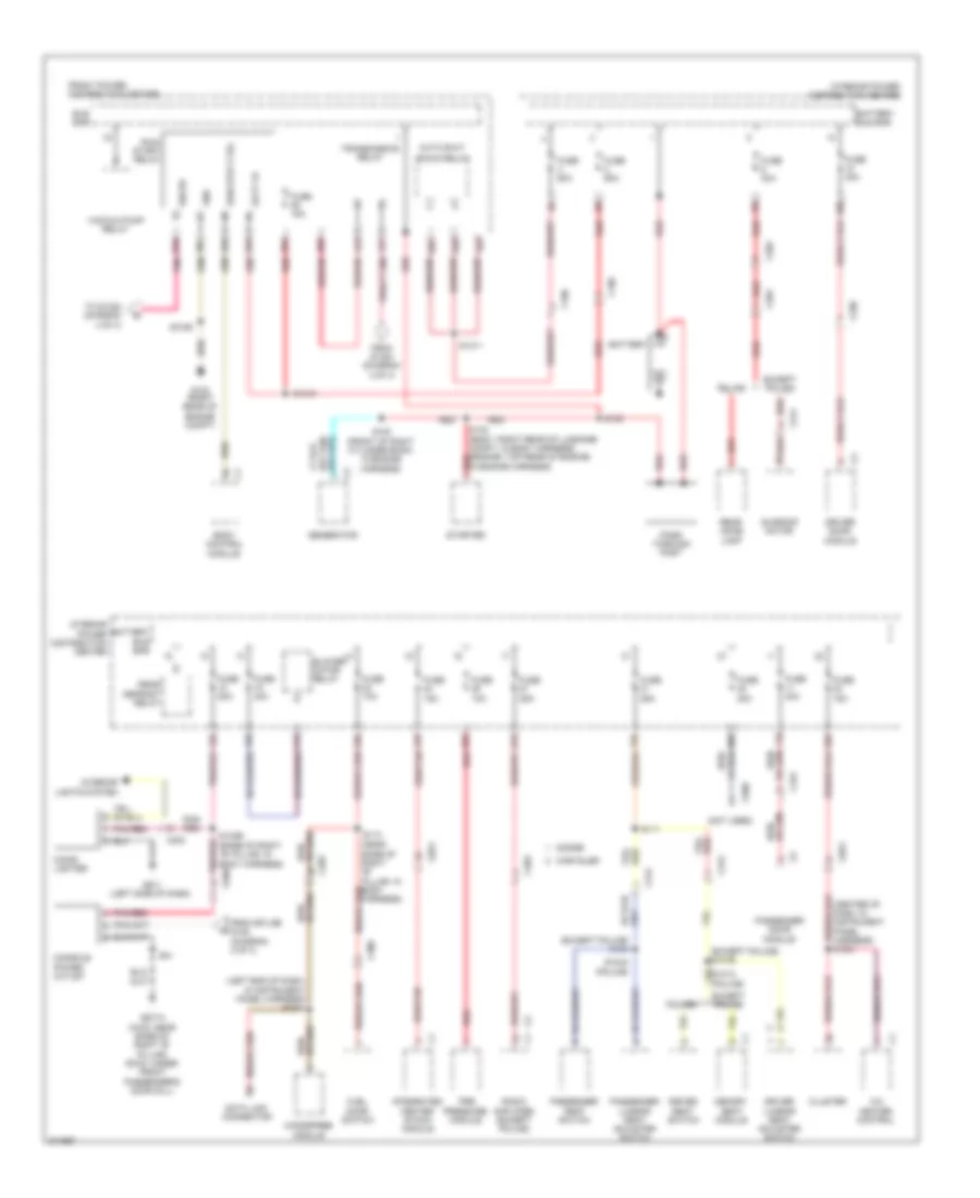 Power Distribution Wiring Diagram 1 of 4 for Chrysler 300 Limited 2012