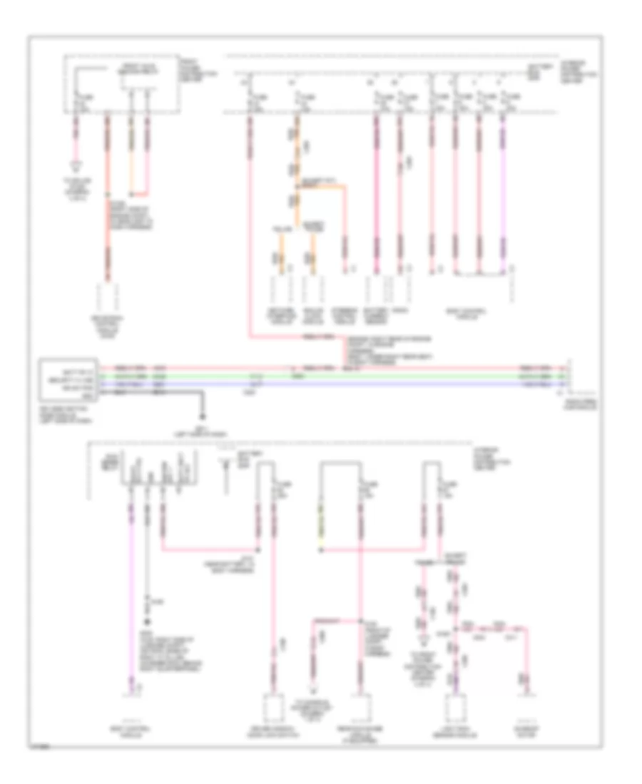 Power Distribution Wiring Diagram (2 of 4) for Chrysler 300 Limited 2012