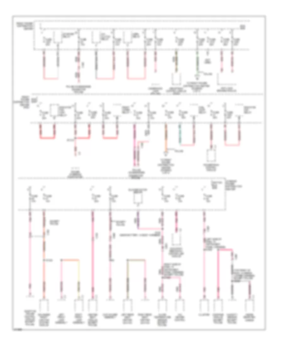 Power Distribution Wiring Diagram (3 of 4) for Chrysler 300 Limited 2012