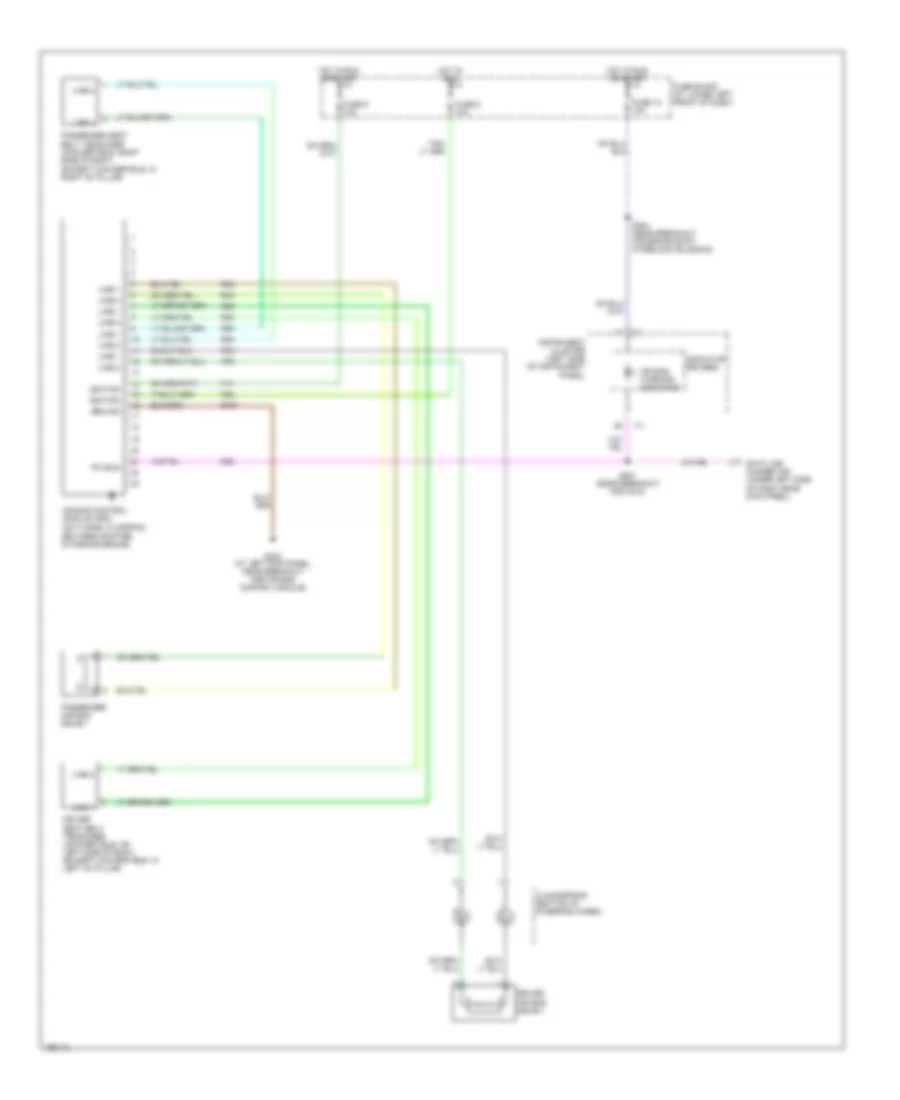 Supplemental Restraints Wiring Diagram Base for Chrysler PT Cruiser Limited 2005
