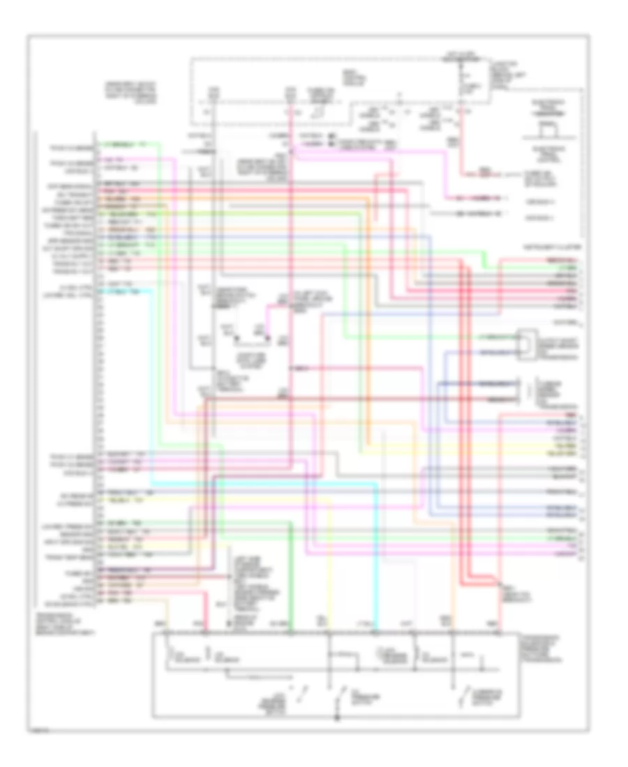 3.8L, Transmission Wiring Diagram (1 of 3) for Chrysler Town  Country LXi 1997