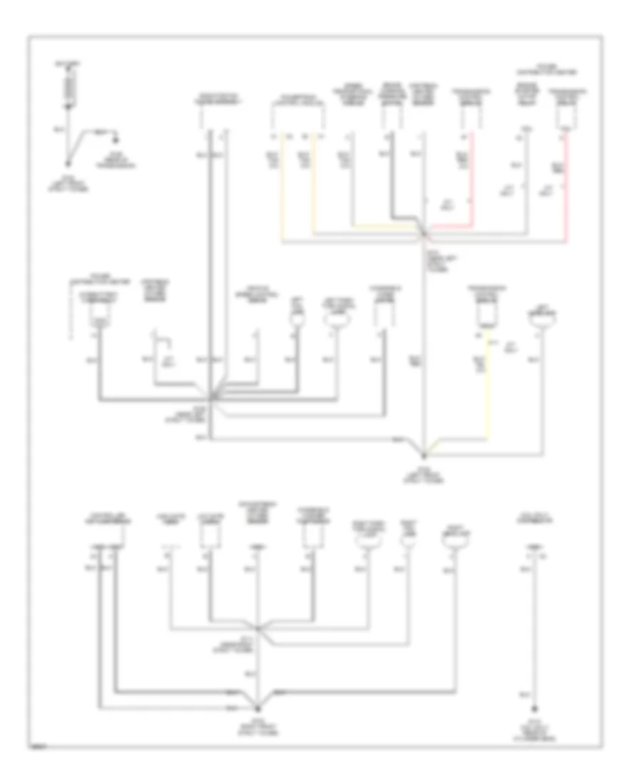Ground Distribution Wiring Diagram 1 of 2 for Chrysler Cirrus LXi 1998