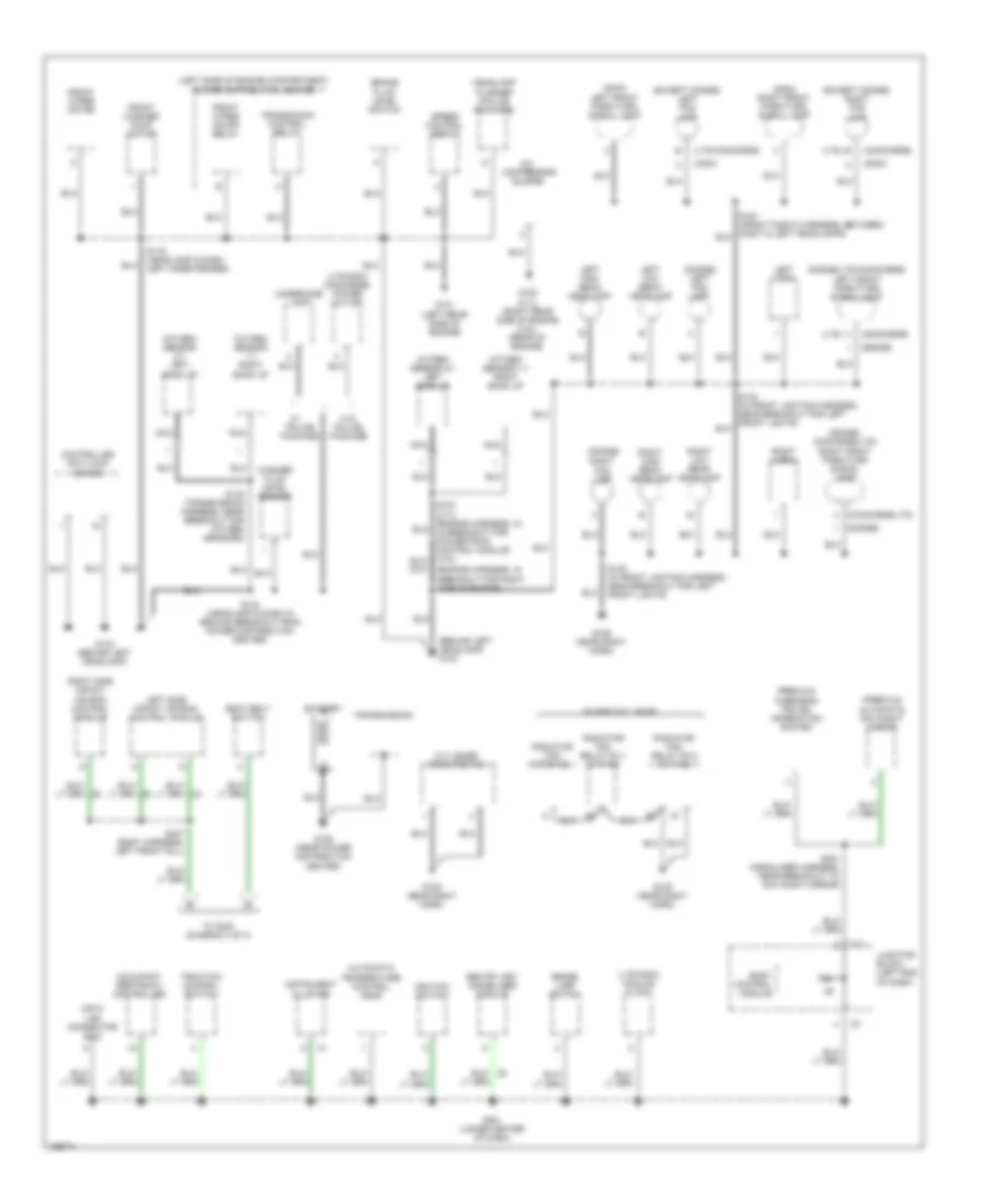 Ground Distribution Wiring Diagram 1 of 3 for Chrysler 300M 2003