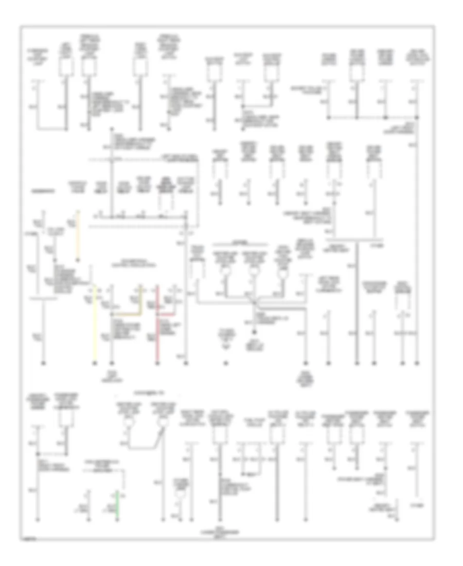 Ground Distribution Wiring Diagram (2 of 3) for Chrysler 300M 2003