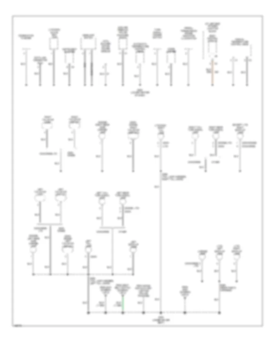 Ground Distribution Wiring Diagram 3 of 3 for Chrysler 300M 2003