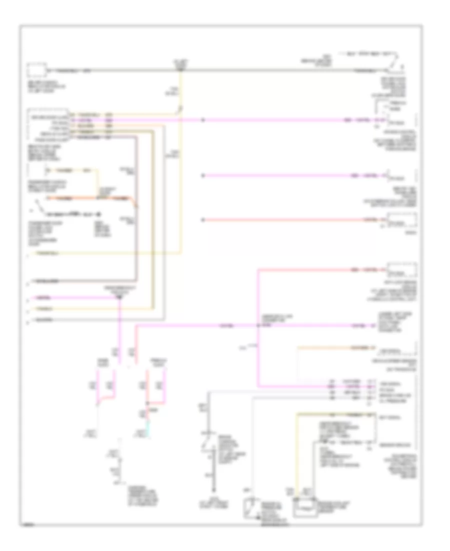 Instrument Cluster Wiring Diagram Convertible 2 of 2 for Chrysler PT Cruiser Touring 2005