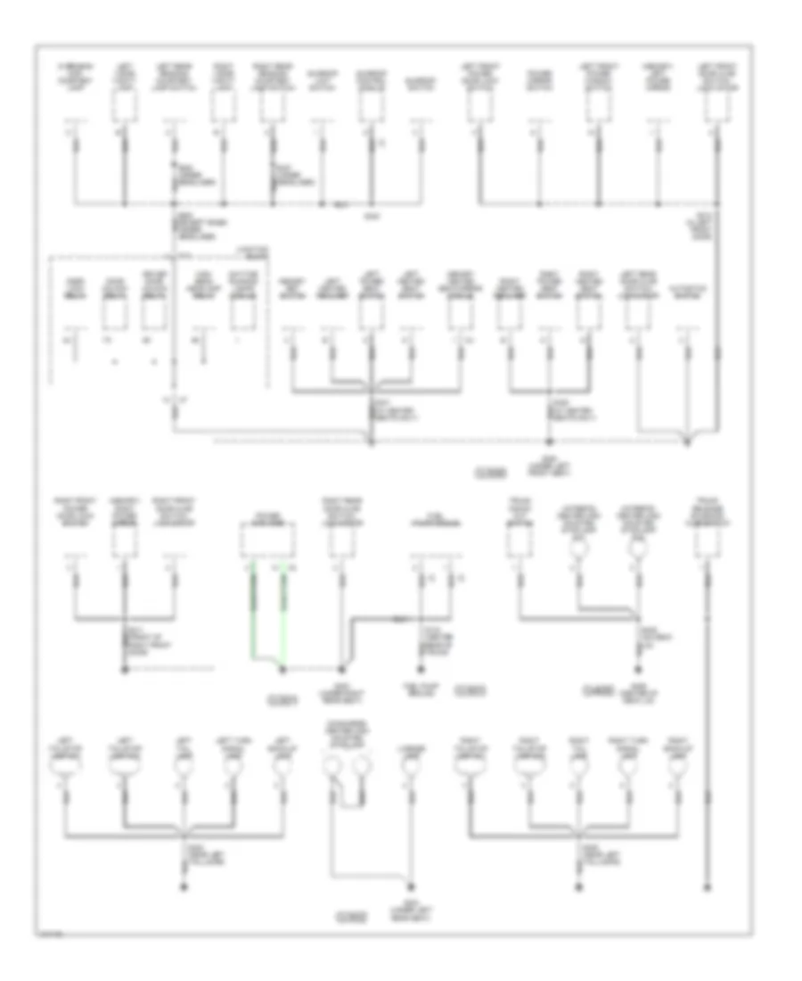 Ground Distribution Wiring Diagram 2 of 2 for Chrysler Concorde LX 1998