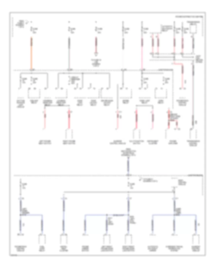 Power Distribution Wiring Diagram (2 of 3) for Chrysler Concorde LX 1998