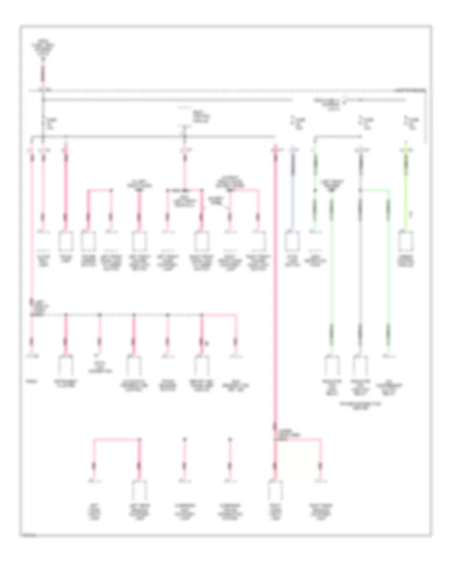 Power Distribution Wiring Diagram 3 of 3 for Chrysler Concorde LX 1998