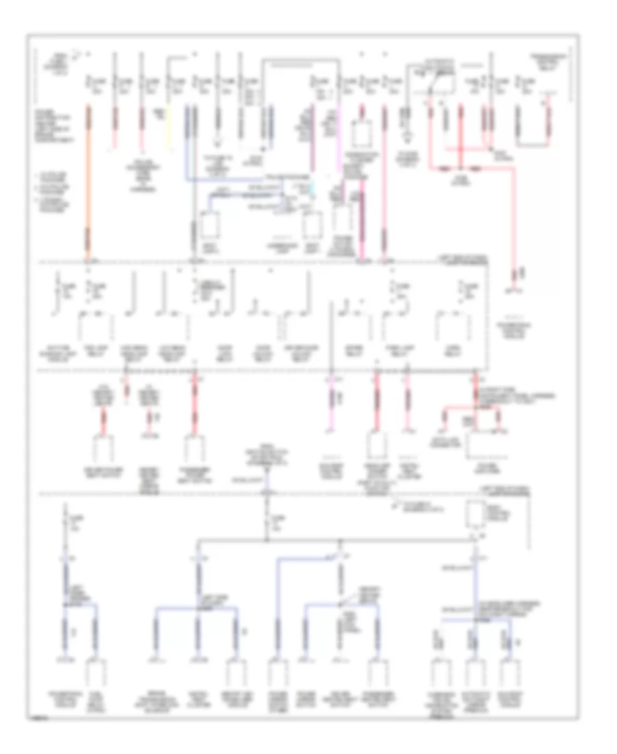 Power Distribution Wiring Diagram 2 of 3 for Chrysler 300M Pro Am Edition 2003