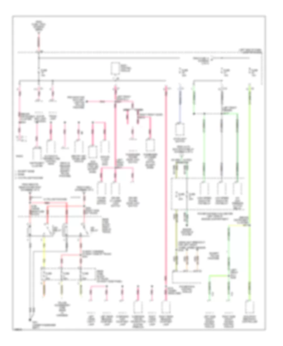 Power Distribution Wiring Diagram 3 of 3 for Chrysler 300M Pro Am Edition 2003