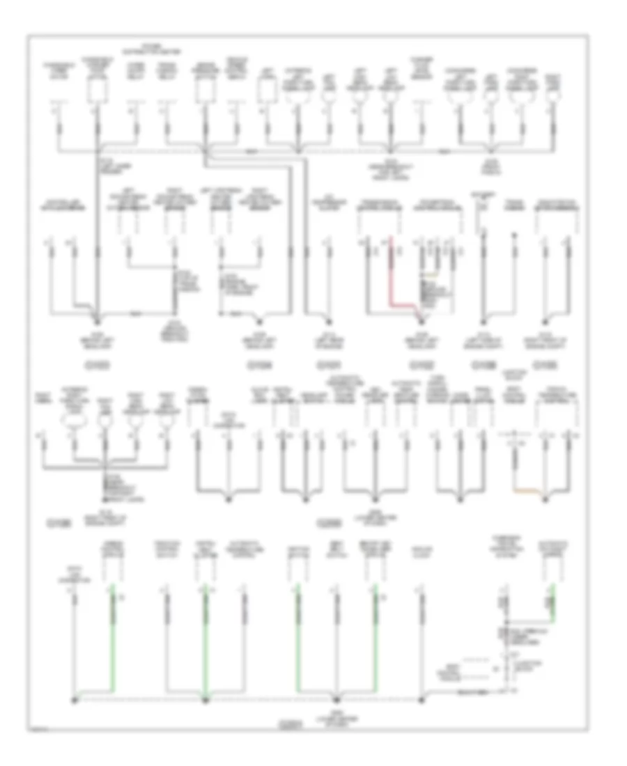 Ground Distribution Wiring Diagram 1 of 2 for Chrysler Concorde LXi 1998