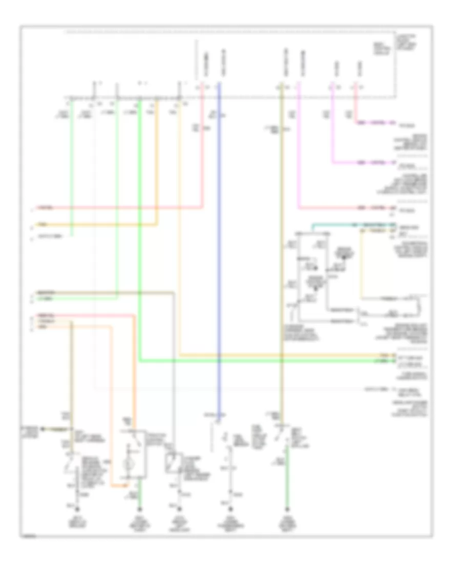 Instrument Cluster Wiring Diagram (2 of 2) for Chrysler 300M Special 2003