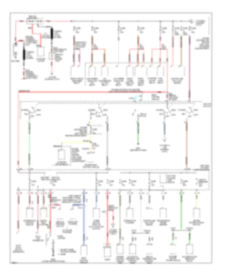 Power Distribution Wiring Diagram 1 of 3 for Chrysler 300M Special 2003