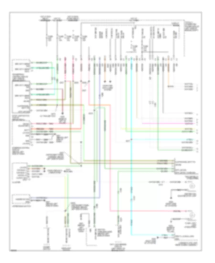 Exterior Lamps Wiring Diagram 1 of 2 for Chrysler Town  Country Limited 2012