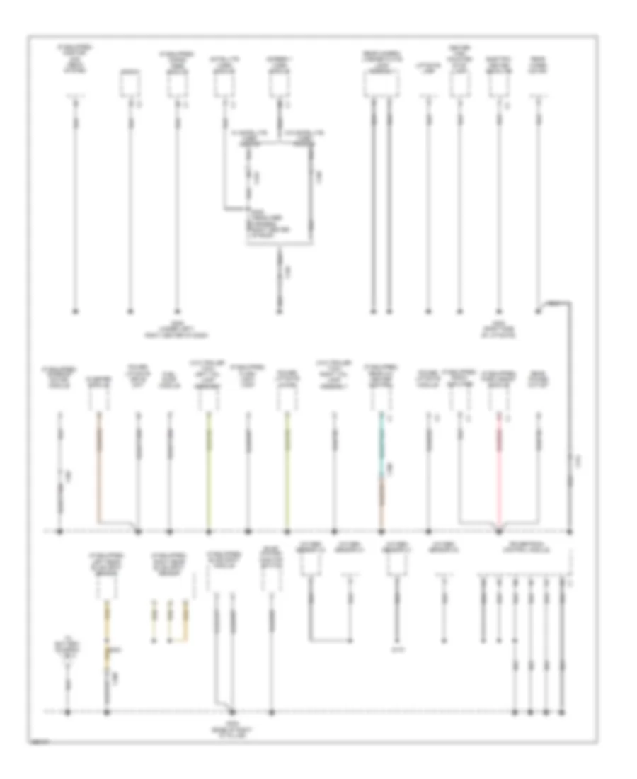 Ground Distribution Wiring Diagram 3 of 4 for Chrysler Town  Country Limited 2012