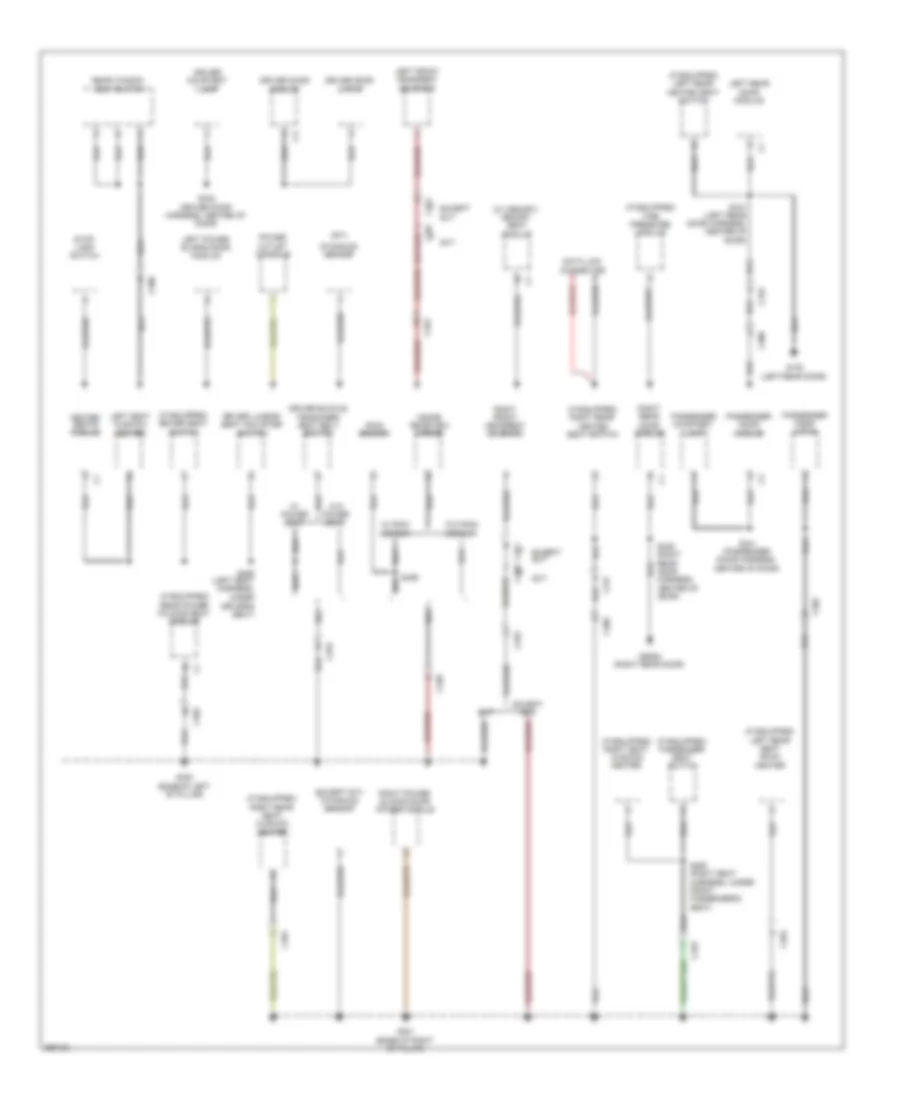 Ground Distribution Wiring Diagram (4 of 4) for Chrysler Town  Country Limited 2012