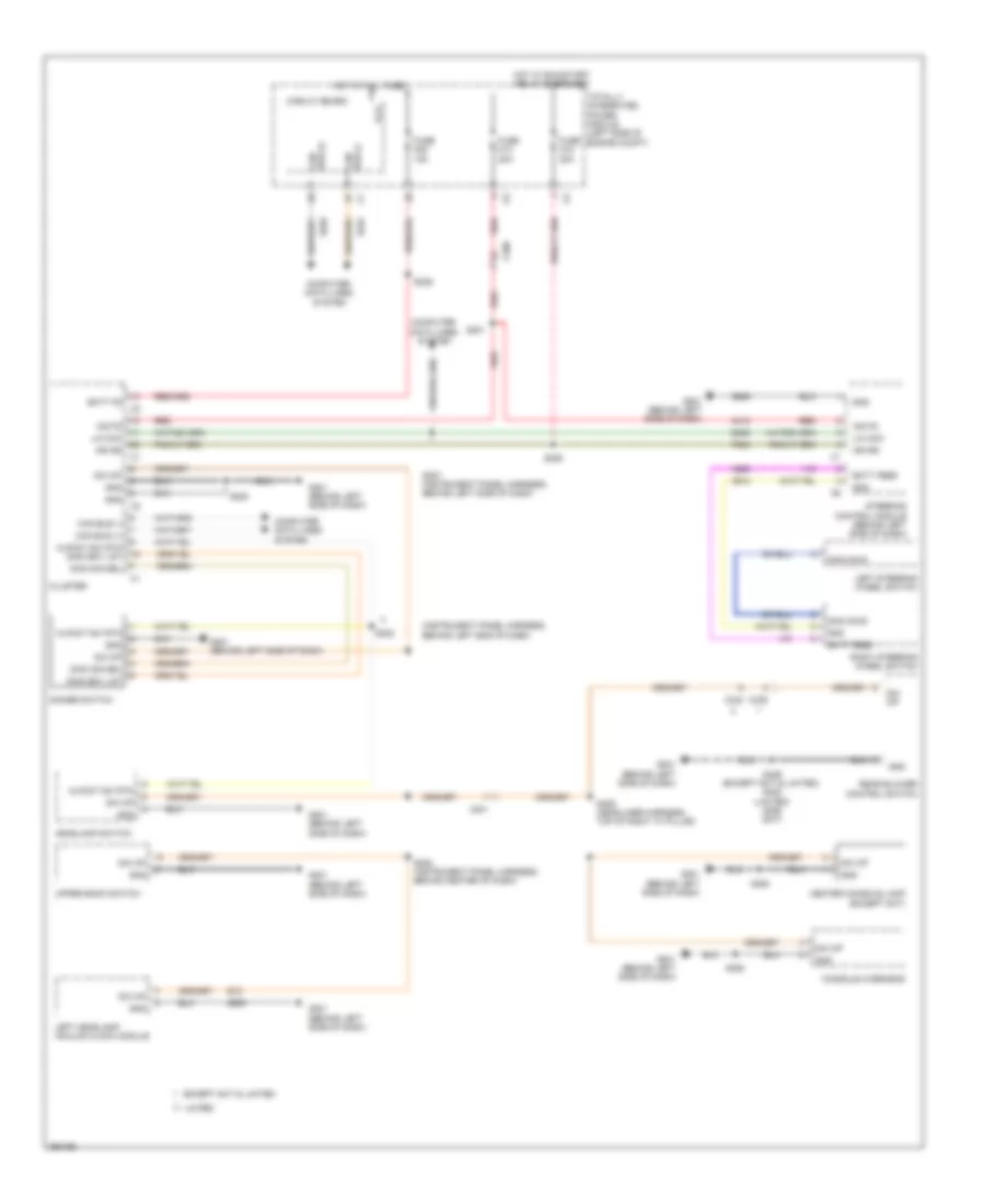 Instrument Illumination Wiring Diagram for Chrysler Town  Country Limited 2012