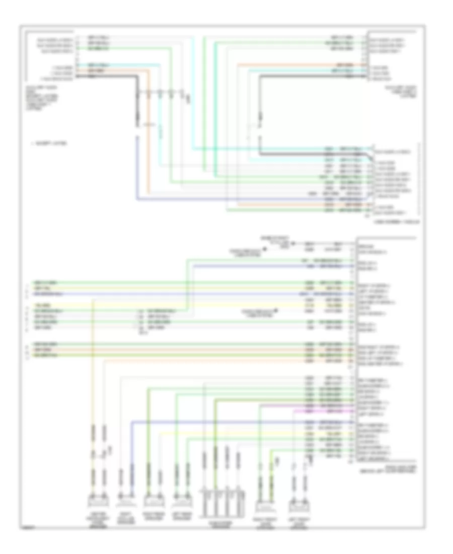 Navigation Wiring Diagram (4 of 4) for Chrysler Town  Country Limited 2012