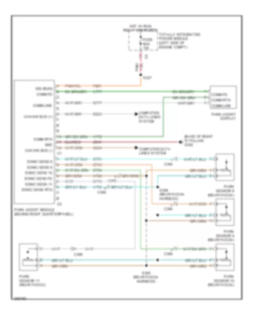 Parking Assistant Wiring Diagram for Chrysler Town  Country Limited 2012