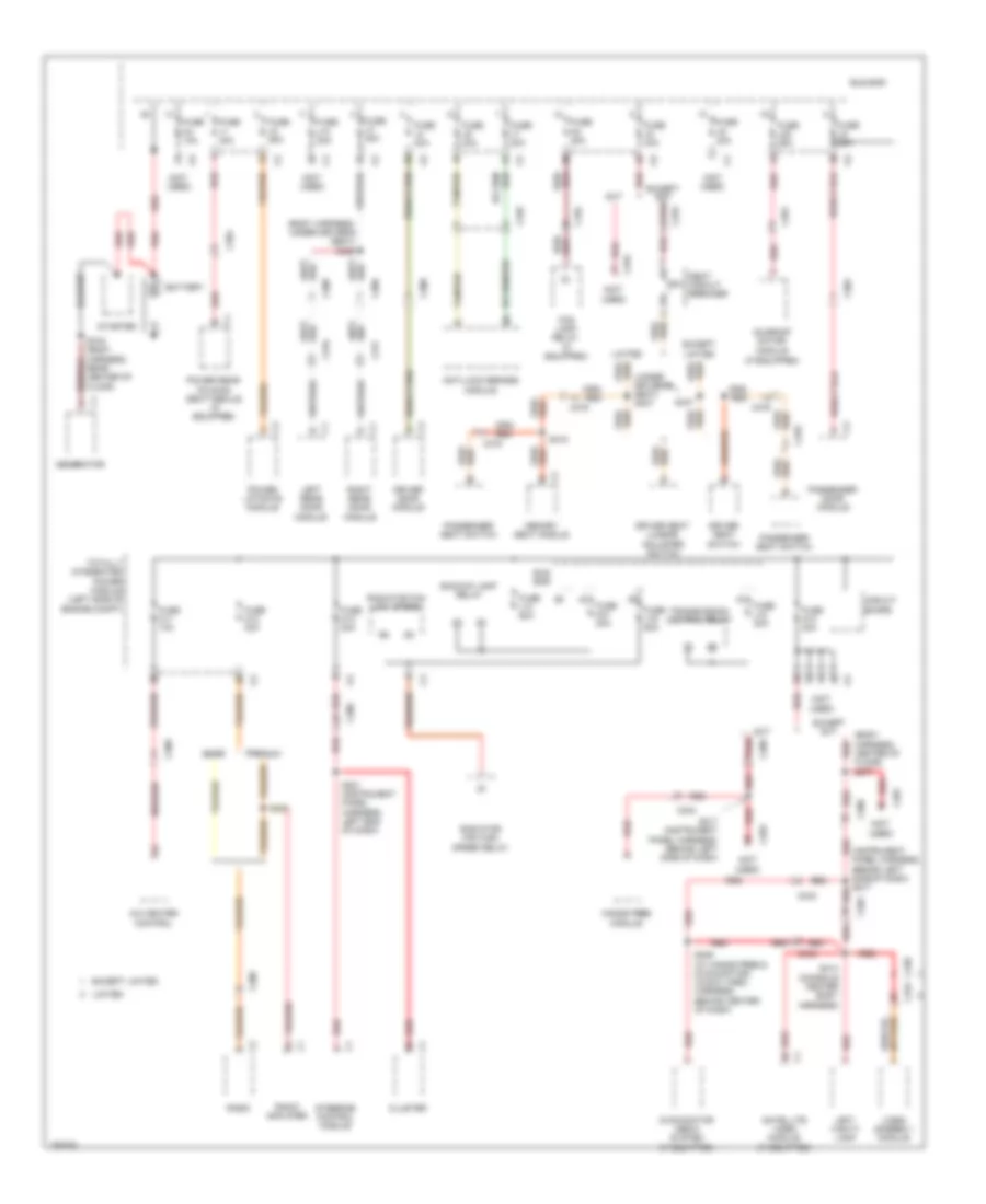Power Distribution Wiring Diagram 1 of 3 for Chrysler Town  Country Limited 2012