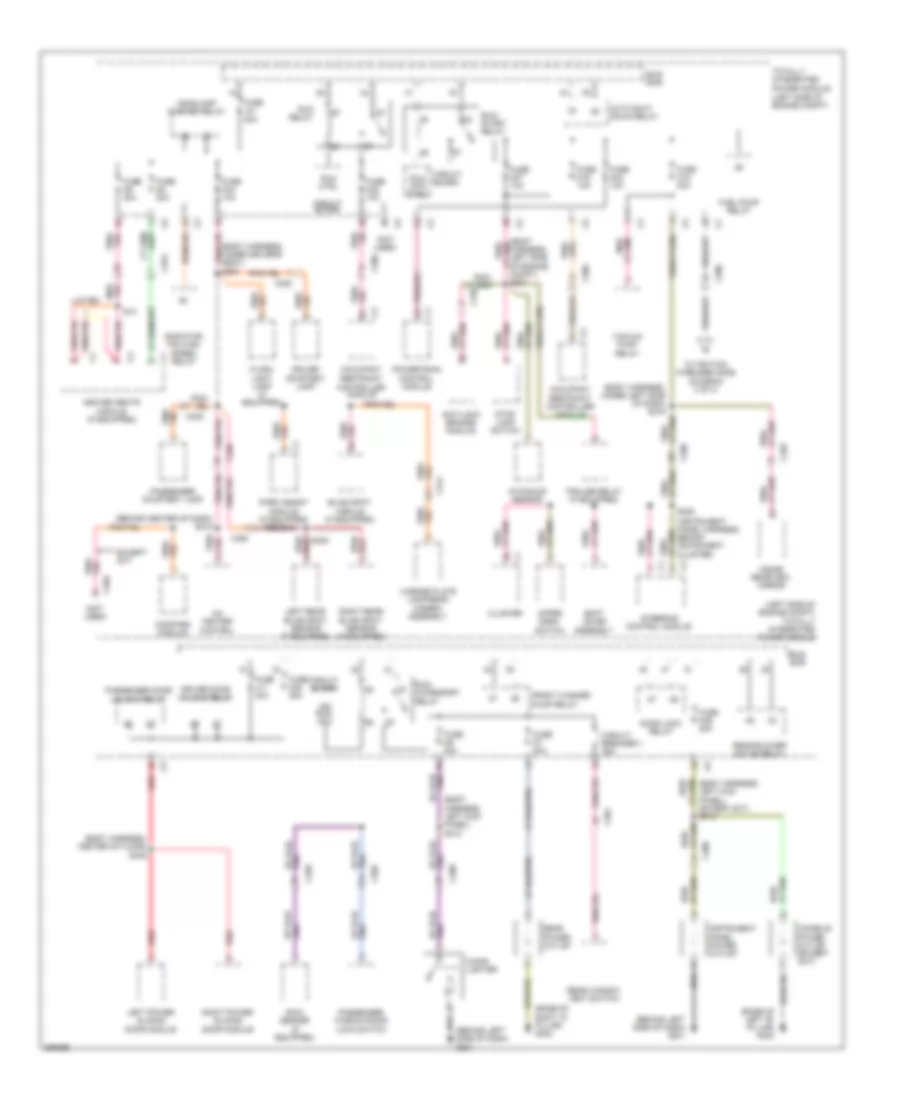 Power Distribution Wiring Diagram 3 of 3 for Chrysler Town  Country Limited 2012