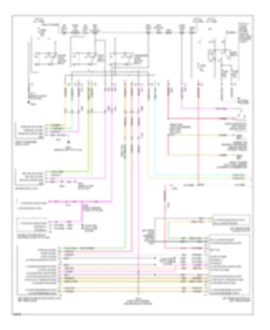 Power Door Locks Wiring Diagram 1 of 2 for Chrysler Town  Country Limited 2012