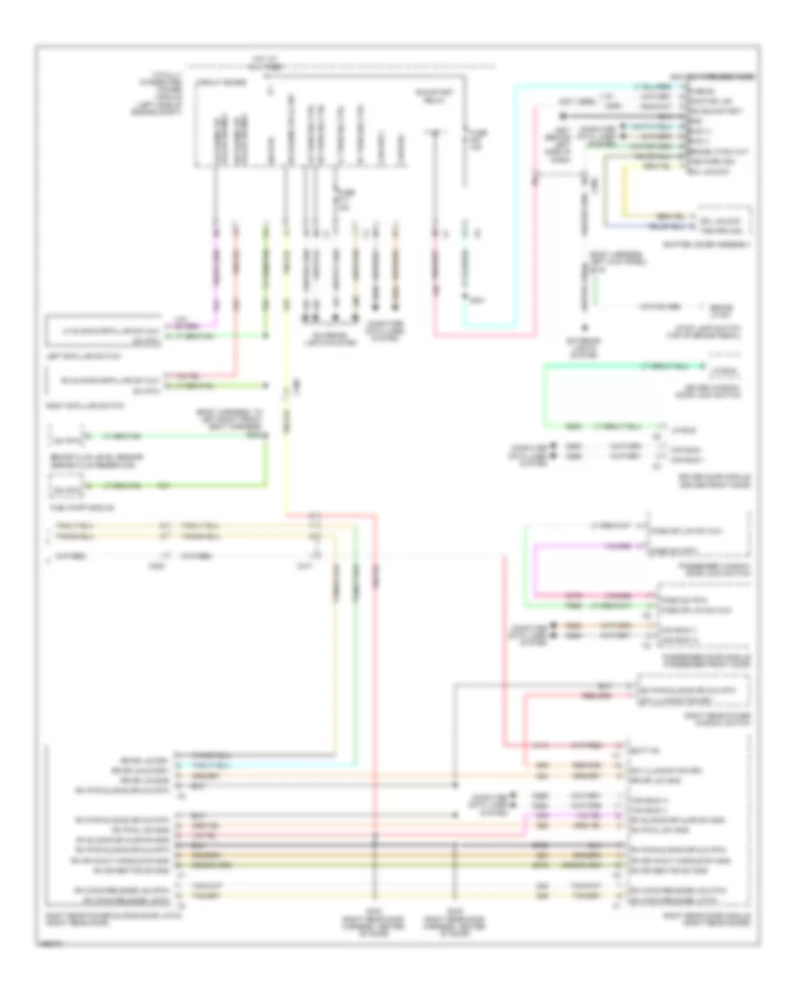 Power Door Locks Wiring Diagram (2 of 2) for Chrysler Town  Country Limited 2012