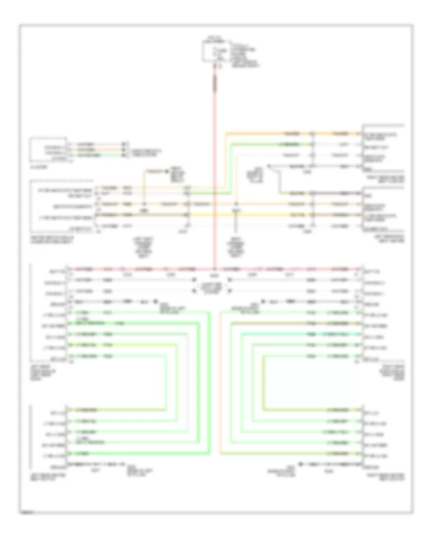 Rear Heated Seats Wiring Diagram for Chrysler Town  Country Limited 2012