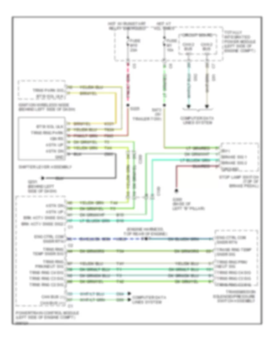Shift Interlock Wiring Diagram for Chrysler Town  Country Limited 2012