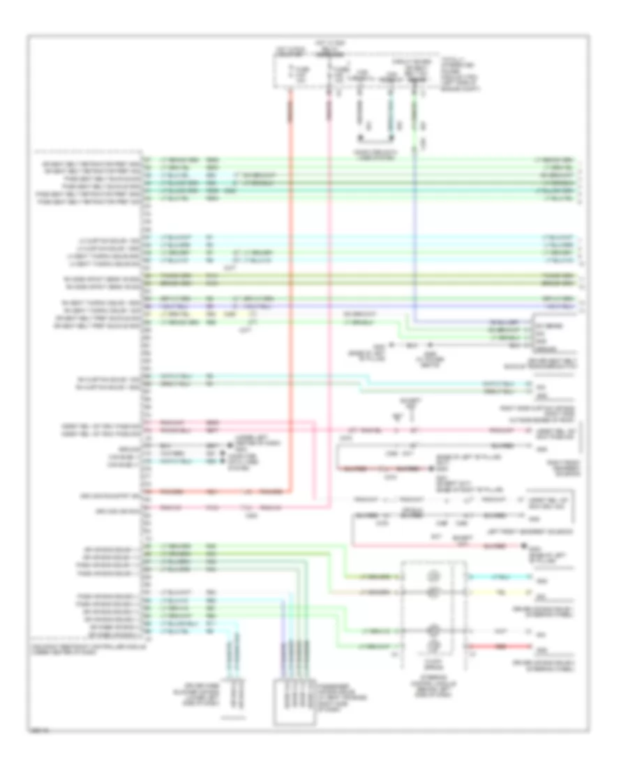 Supplemental Restraints Wiring Diagram 1 of 3 for Chrysler Town  Country Limited 2012