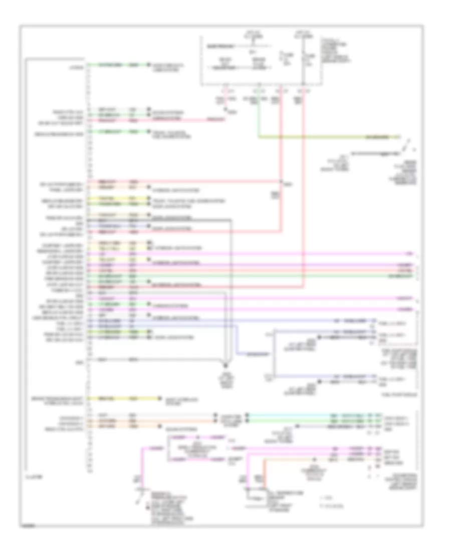 Instrument Cluster Wiring Diagram 1 of 2 for Chrysler Sebring 2009