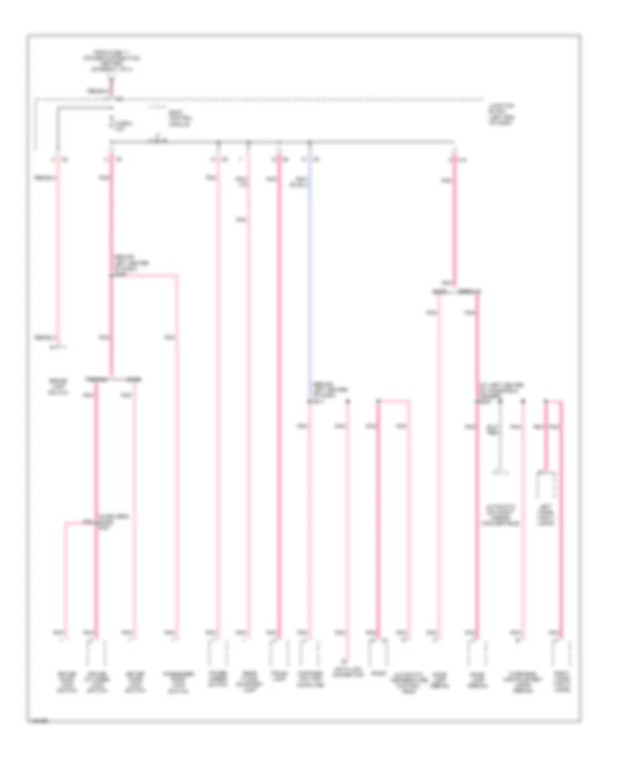 Power Distribution Wiring Diagram 4 of 4 for Chrysler Sebring GTC 2004