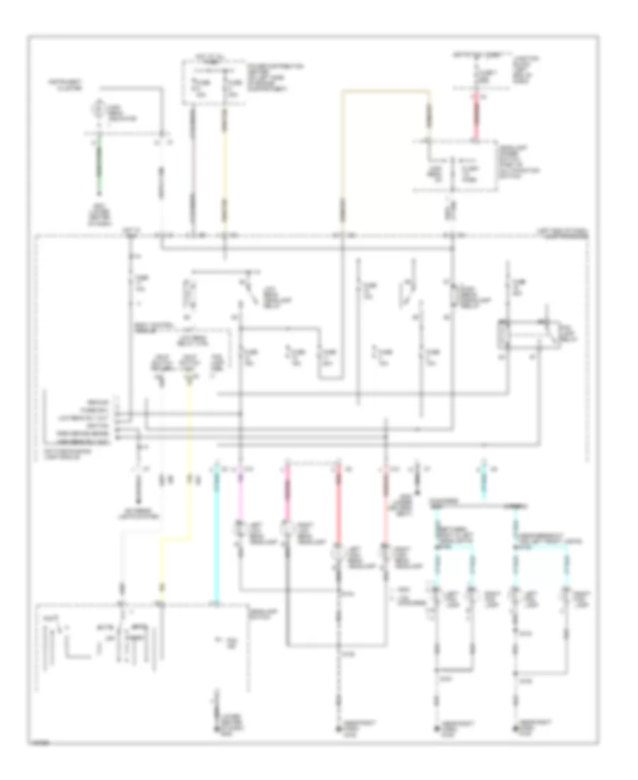 Headlights Wiring Diagram with DRL for Chrysler Concorde LX 2003