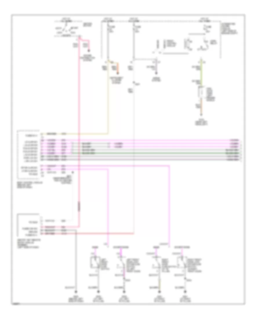 Anti theft Wiring Diagram 1 of 2 for Chrysler Town  Country 2007