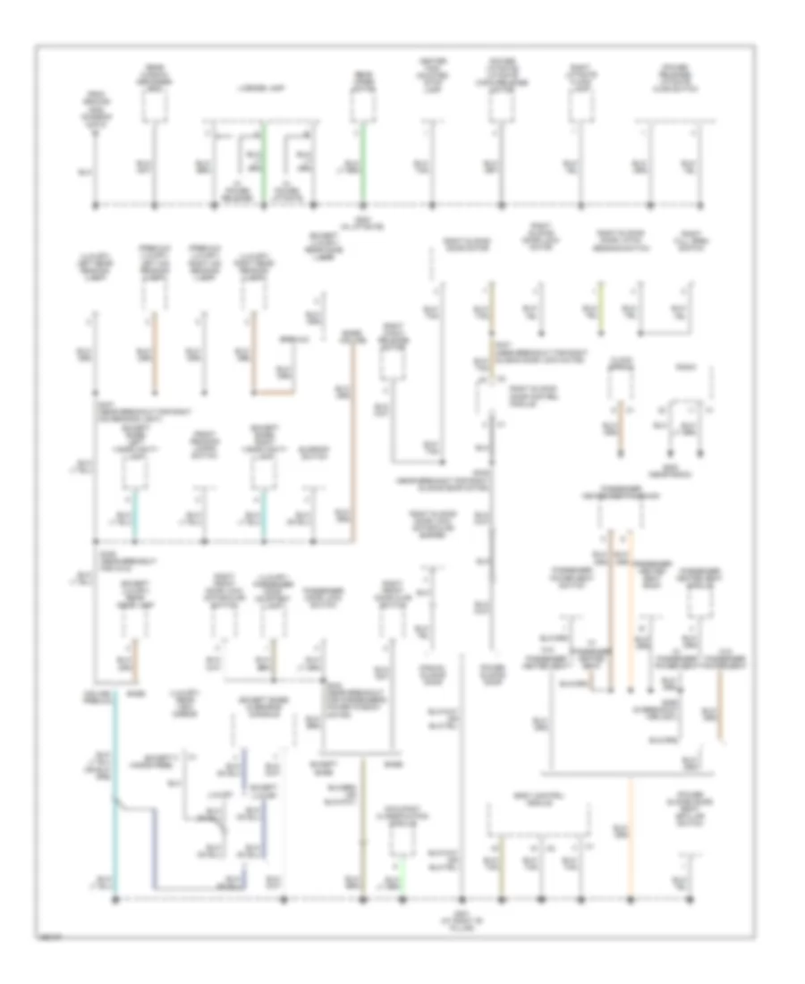 Ground Distribution Wiring Diagram 3 of 3 for Chrysler Town  Country 2007