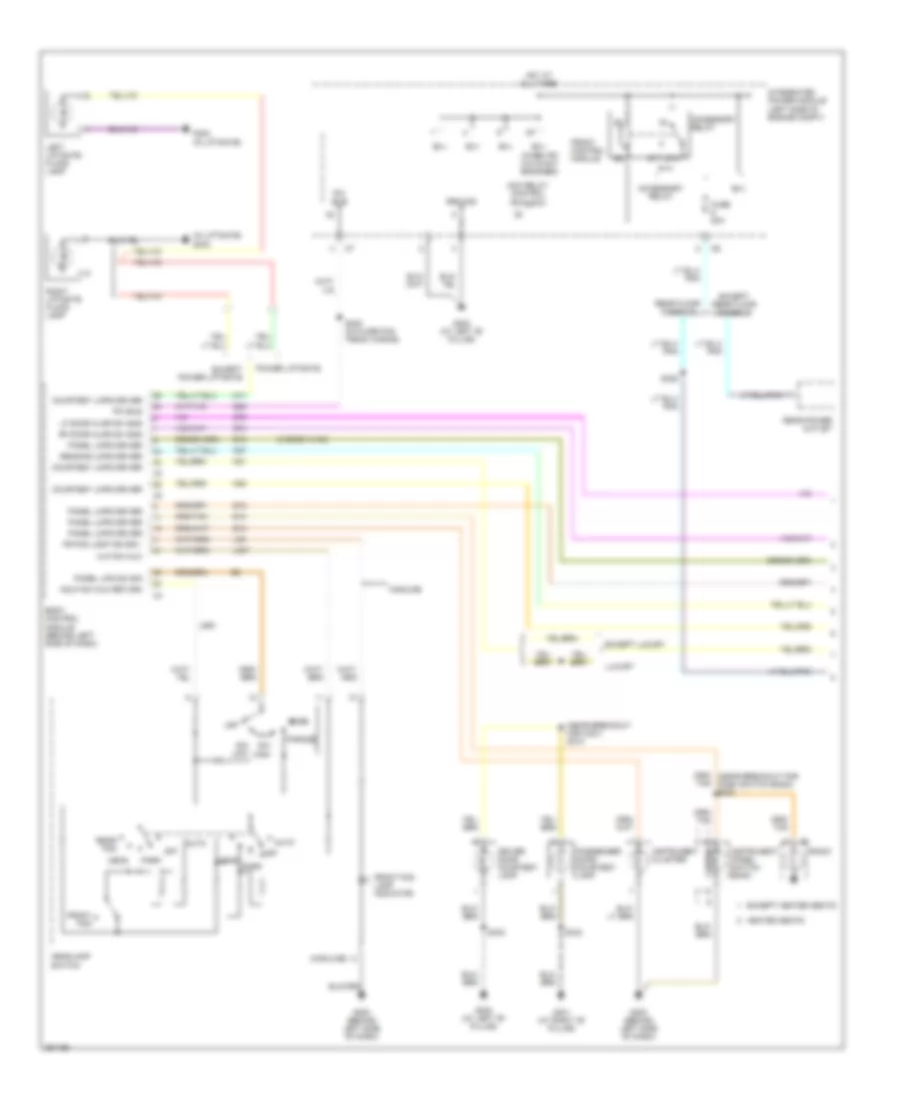 Interior Lights Wiring Diagram 1 of 2 for Chrysler Town  Country 2007
