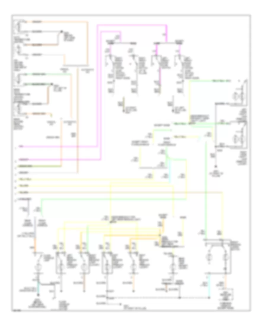 Interior Lights Wiring Diagram 2 of 2 for Chrysler Town  Country 2007