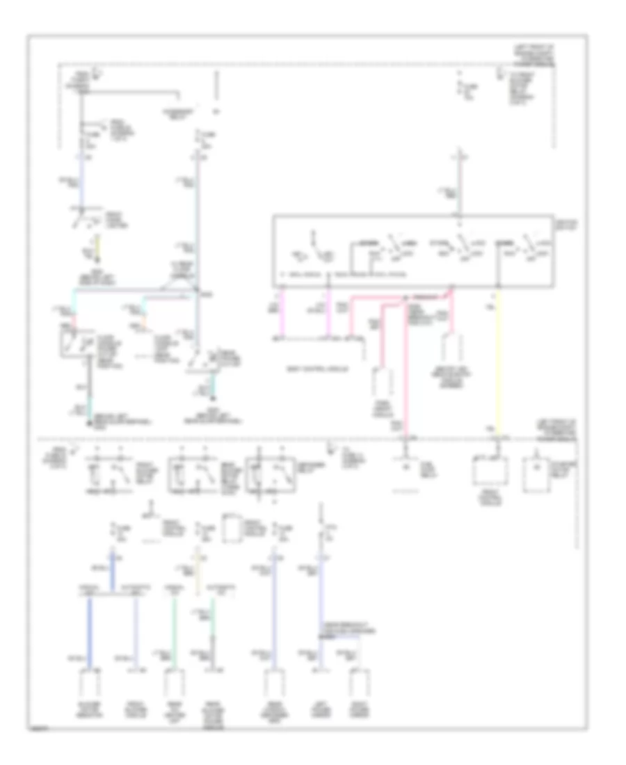 Power Distribution Wiring Diagram 2 of 3 for Chrysler Town  Country 2007