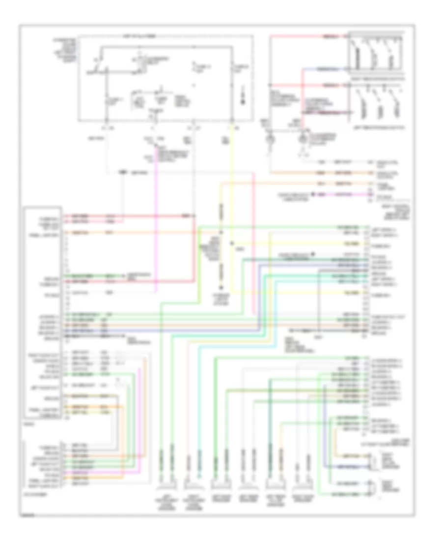 Radio Wiring Diagram, Highline without Hands Free for Chrysler Town  Country 2007