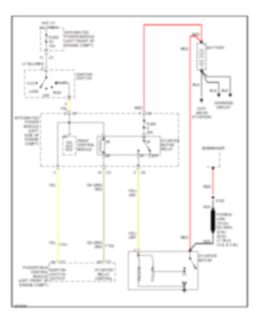 Starting Wiring Diagram for Chrysler Town  Country 2007
