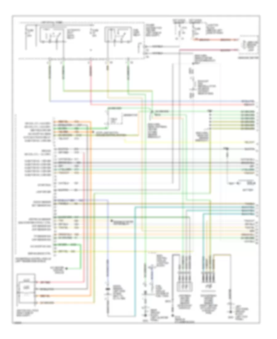3.3L, Engine Performance Wiring Diagrams (1 of 3) for Chrysler Town  Country LX 1998