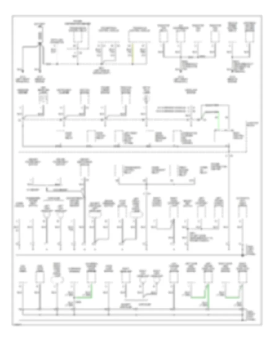 Ground Distribution Wiring Diagram 1 of 2 for Chrysler Town  Country LX 1998