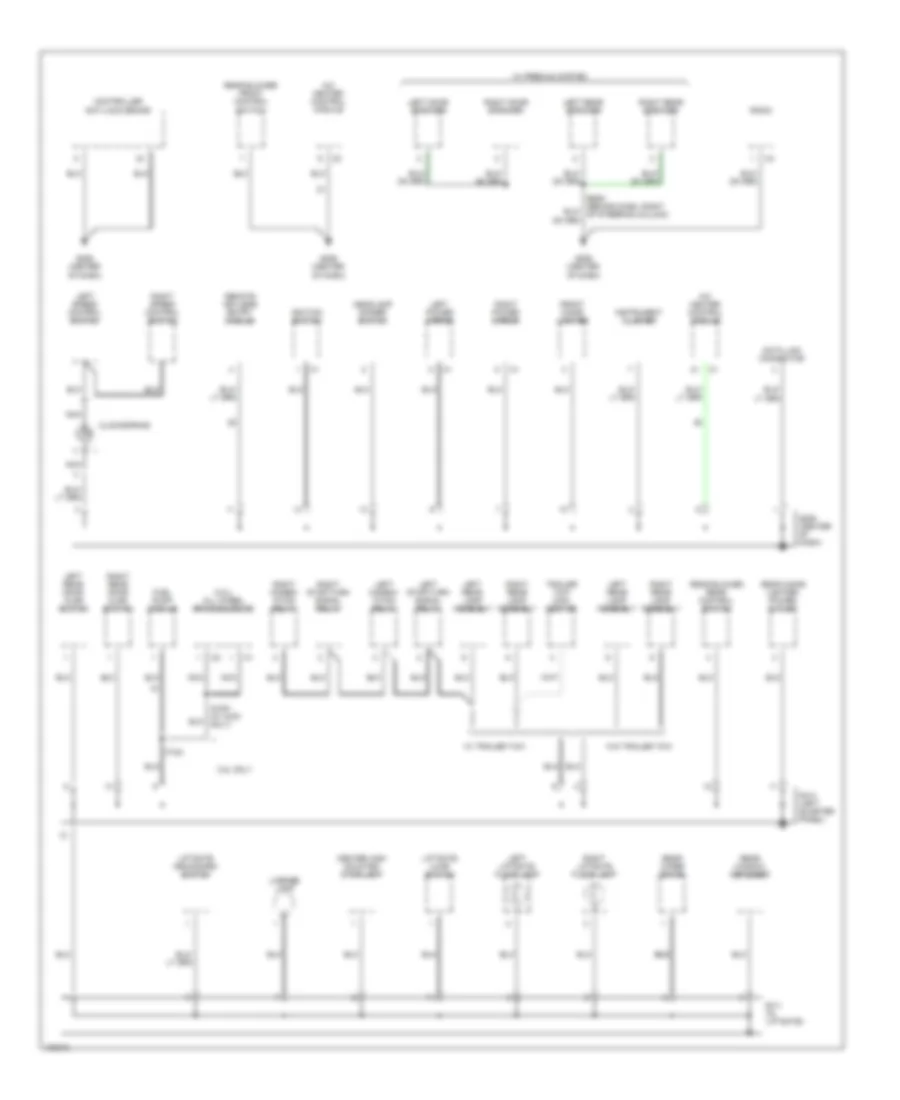 Ground Distribution Wiring Diagram 2 of 2 for Chrysler Town  Country LX 1998