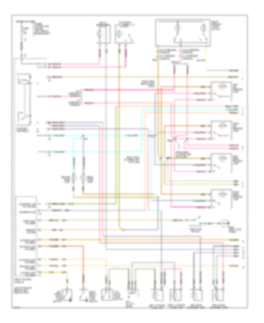 Interior Light Wiring Diagram 1 of 2 for Chrysler Town  Country LX 1998