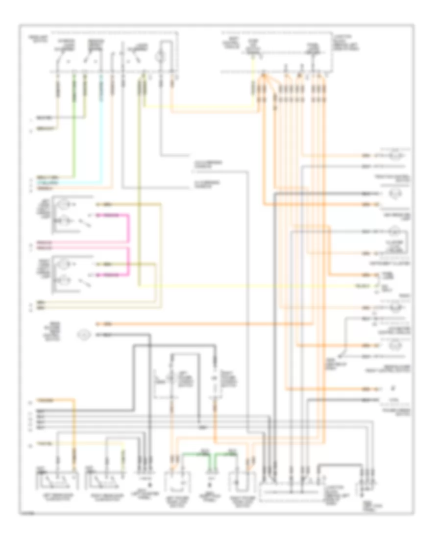Interior Light Wiring Diagram 2 of 2 for Chrysler Town  Country LX 1998