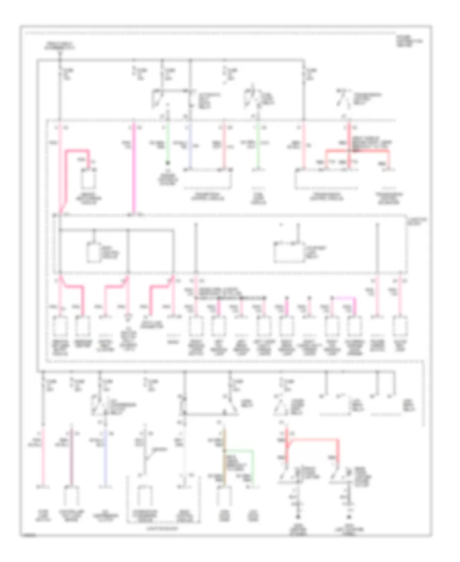 Power Distribution Wiring Diagram 2 of 3 for Chrysler Town  Country LX 1998